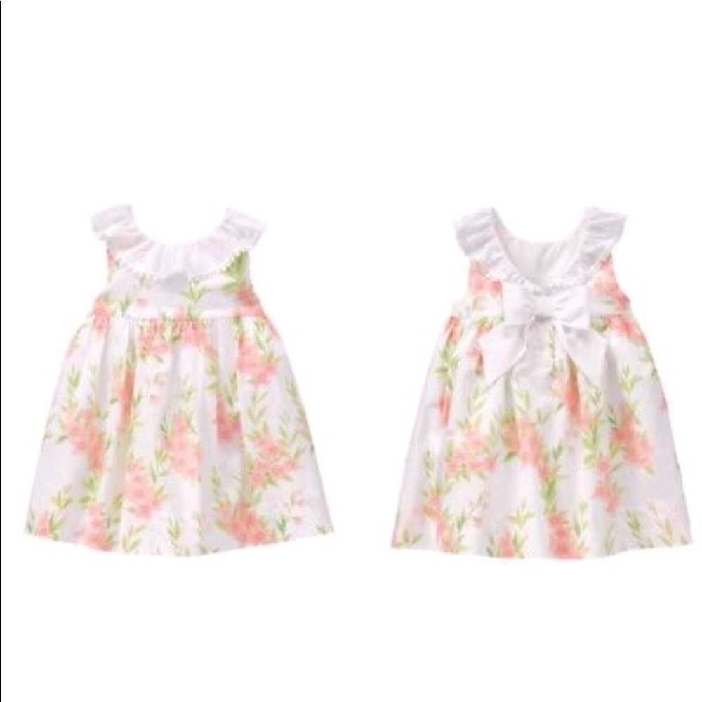 Janie And Jack Babygirl Dress Island Safari Line Size 0-3 Months NEW